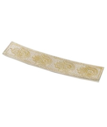 ORIGEN Home Decor Plato alargado mano fatima Complementos Natura | Plato Blanco - 1x23x5cm