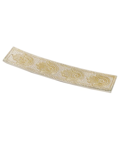 ORIGEN Home Decor Plato alargado mano fatima Complementos Natura | Plato Blanco - 1x23x5cm