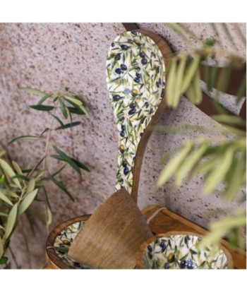 ORIGEN Home Decor Cuchara aceitunas cocina Cajas Y Bandejas | Cuchara Marrón Cuadrado - 3x25x9cm