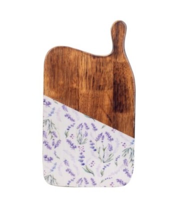 ORIGEN Home Decor Tabla de cortar lavanda Cajas Y Bandejas | Tabla Marrón Rectangular - 3x35x19cm
