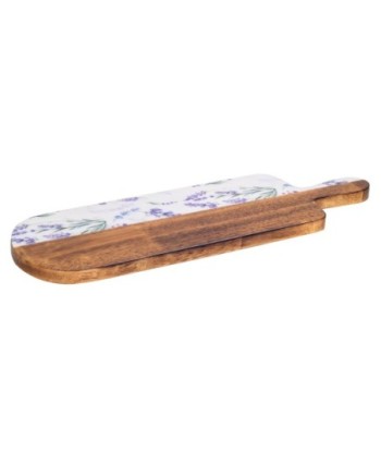 ORIGEN Home Decor Tabla de cortar lavanda Cajas Y Bandejas | Tabla Marrón Rectangular - 3x49x15cm