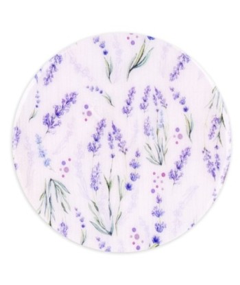 ORIGEN Home Decor posavasos lavanda 4 U Posavasos | Blanco Redondo - 1x10x10cm