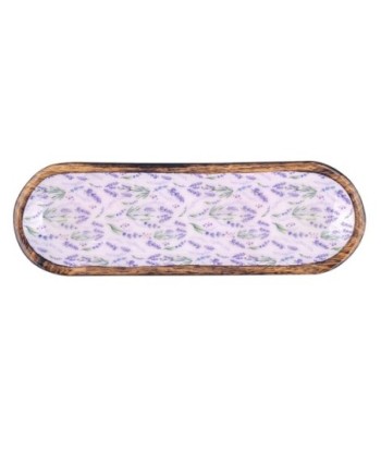 ORIGEN Home Decor Bandeja lavanda con bowls Posavasos | Bandeja Marrón - 3x38x13cm