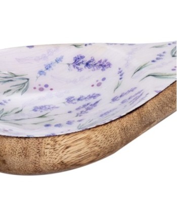 ORIGEN Home Decor Cuchara lavanda Posavasos | Cuchara Marrón - 3x25x9cm