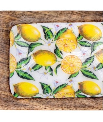 ORIGEN Home Decor Bandeja rectangular limones Cajas Y Bandejas | Bandeja Amarillo Rectangular - 3x36x10cm