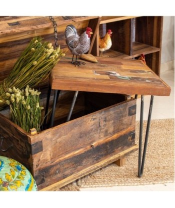ORIGEN Home Decor Mesa pequeña Mueble Auxiliar | Mesa auxiliar Marrón - 46x51x41cm