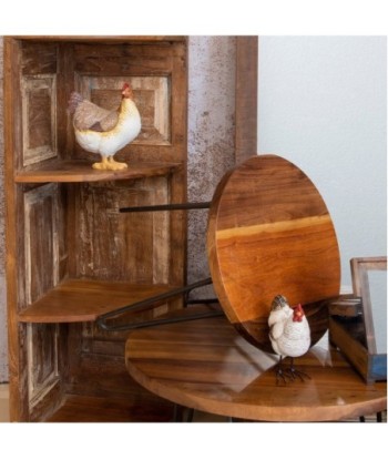 ORIGEN Home Decor Mesa pequeña Mueble Auxiliar | Mesa auxiliar Marrón - 50x46x46cm