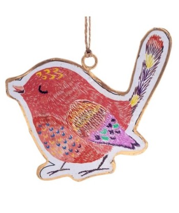 ORIGEN Home Decor Colgante pajaro 4 U Colgantes | Colgante Multicolor - 9x10x1cm