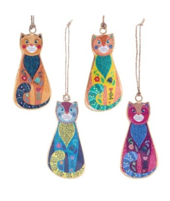 ORIGEN Home Decor Colgante 4 Unidades Colgantes | Colgante Multicolor - 10x5x1cm