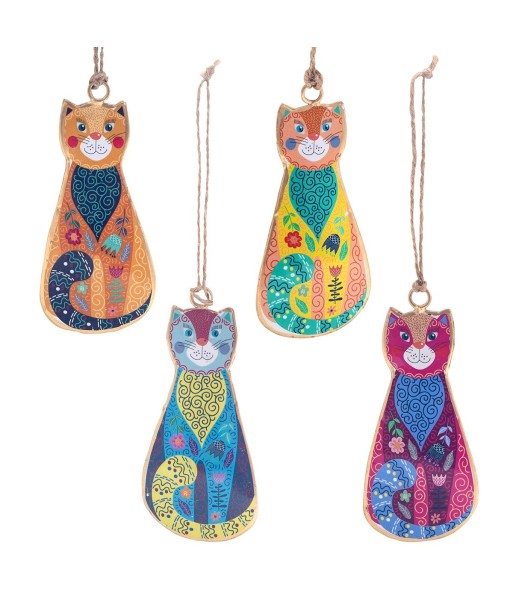 ORIGEN Home Decor Colgante 4 Unidades Colgantes | Colgante Multicolor - 10x5x1cm