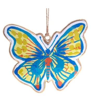 ORIGEN Home Decor Colgante mariposa 4 U Colgantes | Colgante Multicolor - 11x13x1cm