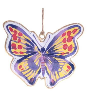 ORIGEN Home Decor Colgante mariposa 4 U Colgantes | Colgante Multicolor - 11x13x1cm
