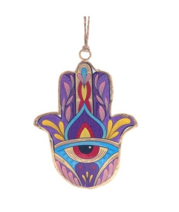 ORIGEN Home Decor Colgante Mano Fátima 4U. Colgantes | Colgante Multicolor - 10x8x1cm