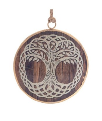 ORIGEN Home Decor Colgante arbol vida 4 U Colgantes | Colgante Multicolor - 8x8x1cm
