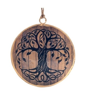 ORIGEN Home Decor Colgante arbol vida 4 U Colgantes | Colgante Multicolor - 8x8x1cm