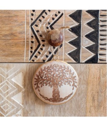 ORIGEN Home Decor Colgante arbol vida 4 U Colgantes | Colgante Multicolor - 8x8x1cm