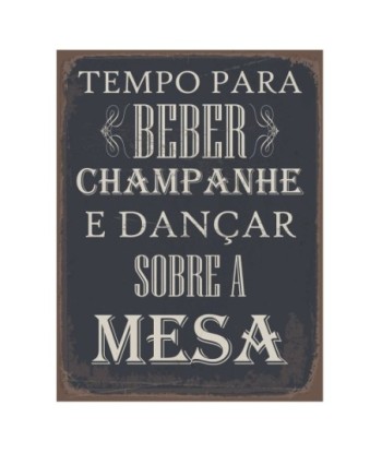 ORIGEN Home Decor Adorno pared portugues Placas Metal | Placa de Metal Negro Rectangular - 33x25x1cm