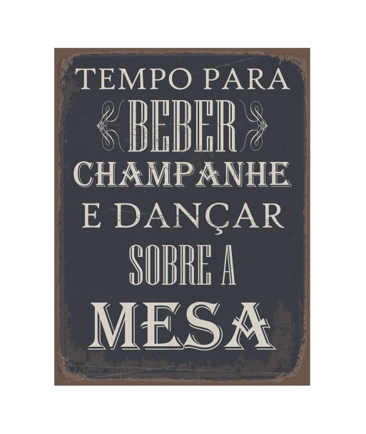 ORIGEN Home Decor Adorno pared portugues Placas Metal | Placa de Metal Negro Rectangular - 33x25x1cm