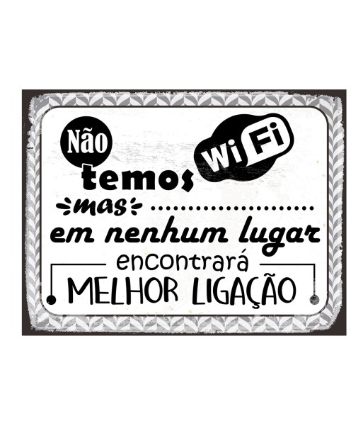 ORIGEN Home Decor Adorno pared portugues Placas Metal | Placa de Metal Blanco Rectangular - 25x33x1cm