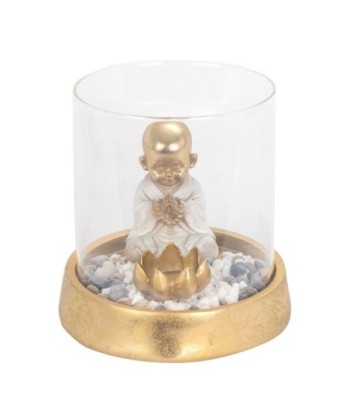 Figura de Buda Oriental en Resina Dorada para Decoración y Feng Shui