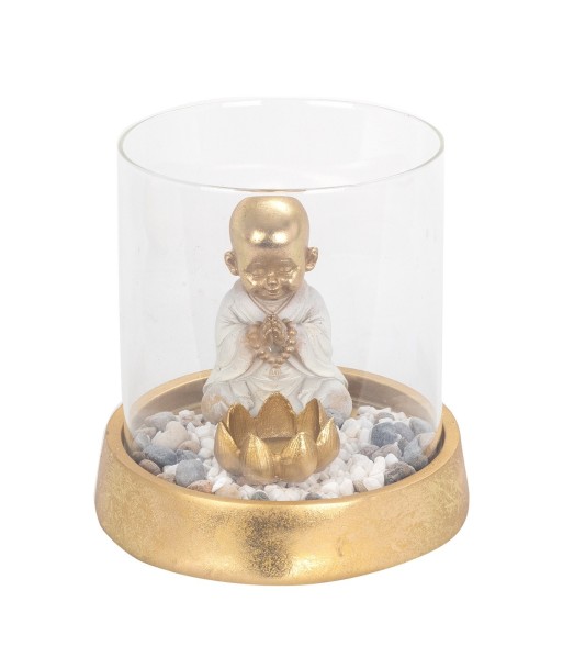 Figura de Buda Oriental en Resina Dorada para Decoración y Feng Shui