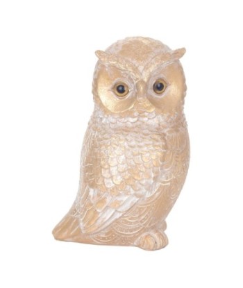 ORIGEN Home Decor Figura Búho Buhos | Figura de Búho Beige - 18x12x10cm