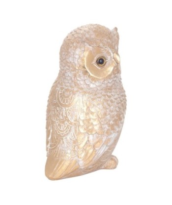 ORIGEN Home Decor Figura Búho Buhos | Figura de Búho Beige - 18x12x10cm