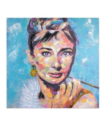 ORIGEN Home Decor - Cuadro Mujer  Adorno Pared | Cuadros Azul - 80x3x80 cm