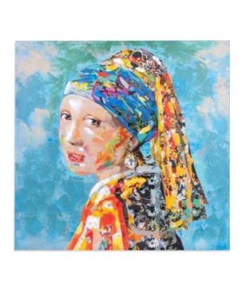 ORIGEN Home Decor - Cuadro mujer  Adorno Pared | Cuadros Azul - 80x3x80 cm