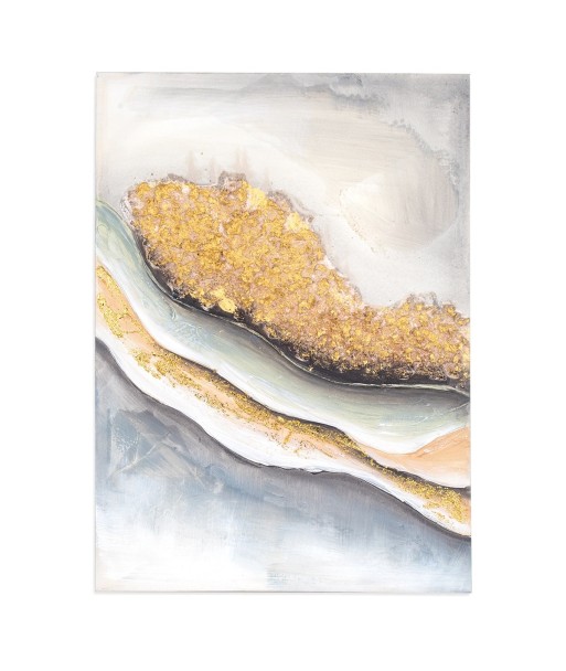 ORIGEN Home Decor - Cuadro abstracto  Adorno Pared | Cuadros Azul - 70x3x50 cm