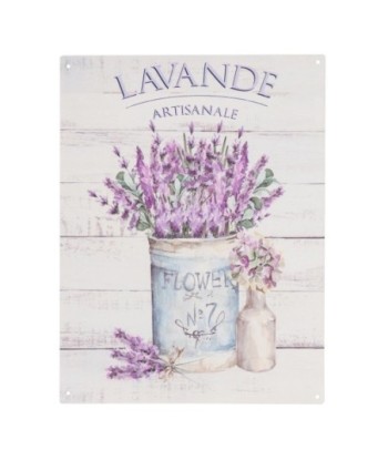 ORIGEN Home Decor - Adorno Pared Lavanda  Adorno Pared | Placas Metal Lila - 33x0x25 cm