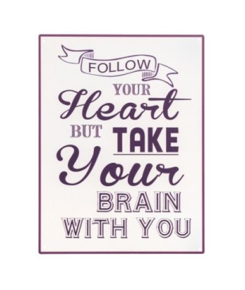 ORIGEN Home Decor - Adorno Pared Frases Vida  Adorno Pared | Placas Metal Blanco - 33x0x25 cm
