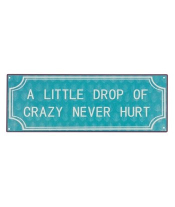 ORIGEN Home Decor - Adorno Pared Frases Vida  Adorno Pared | Placas Metal Azul - 13x0x36 cm