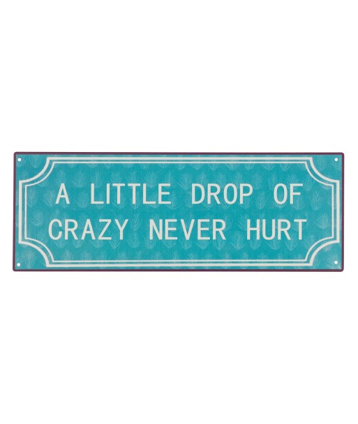 ORIGEN Home Decor - Adorno Pared Frases Vida  Adorno Pared | Placas Metal Azul - 13x0x36 cm