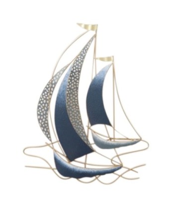 Adorno de Pared Veleros Náuticos en Metal para Decoración Marítima, Estilo Marinero, Apliques Decorativos