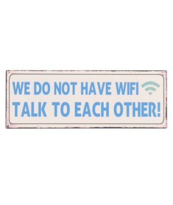 ORIGEN Home Decor - Adorno Pared Frases Vida  Adorno Pared | Placas Metal Azul - 13x0x36 cm