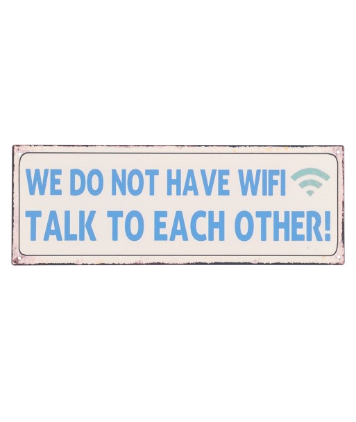 ORIGEN Home Decor - Adorno Pared Frases Vida  Adorno Pared | Placas Metal Azul - 13x0x36 cm