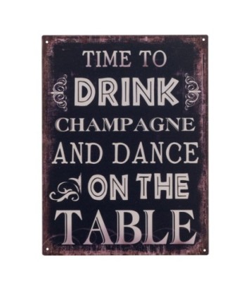 ORIGEN Home Decor - Adorno Pared Frases Vida  Adorno Pared | Placas Metal Negro - 33x0x25 cm