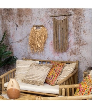 ORIGEN Home Decor - Adorno rafia  Decoracion | Colgantes Marrón - 65x4x40 cm