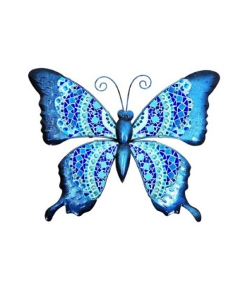 ORIGEN Home Decor - Adorno pared mariposa  Adorno Pared | Jardin Azul - 19x0x24 cm