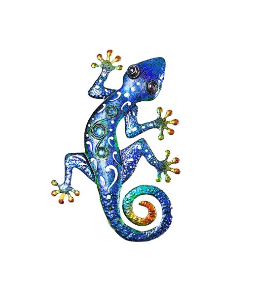 ORIGEN Home Decor - Adorno pared lagarto  Adorno Pared | Jardin Azul - 3x22x33 cm