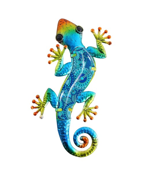 ORIGEN Home Decor - Adorno pared lagarto  Adorno Pared | Jardin Azul - 1x19x39 cm