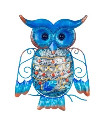 ORIGEN Home Decor - Adorno Búho Pack 3 Unidades Adorno Pared | Jardin Azul - 20x0x15 cm