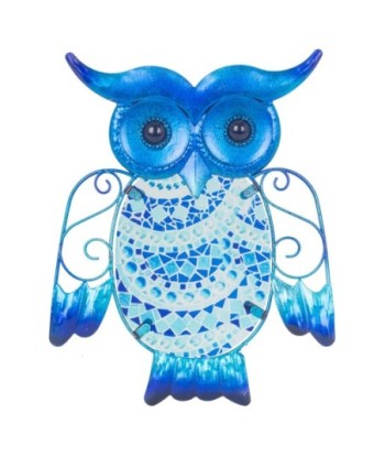 ORIGEN Home Decor - Adorno Búho  Adorno Pared | Jardin Azul - 20x0x15 cm