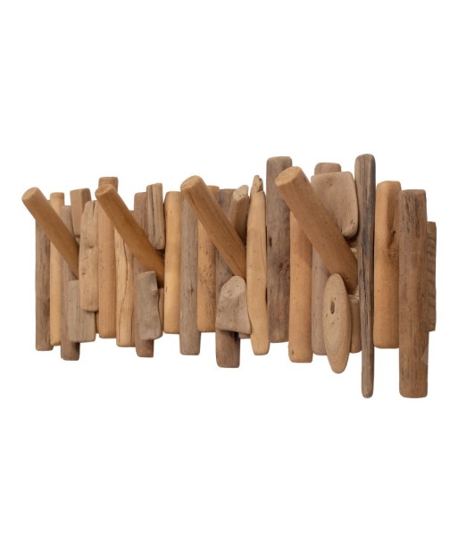 Percha de Pared con 4 Pomos para Decoración y Organización del Hogar, Estilo Natural y Funcionalidad