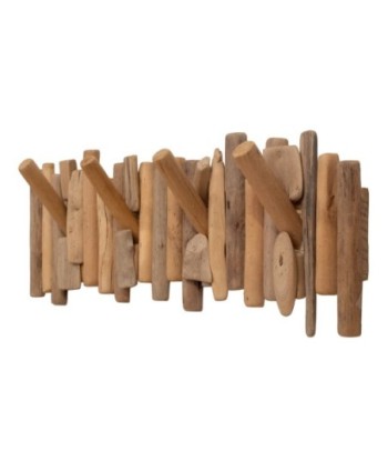 Percha de Pared con 4 Pomos para Decoración y Organización del Hogar, Estilo Natural y Funcionalidad