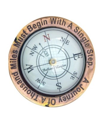 Brújula Náutica de Oro de 10cm con Estuche de Cuero - Accesorio de Decoración para Navegantes y Viajeros Brújula Náutica de Oro de 10cm con Estuche de Cuero - Accesorio de Decoración para Navegantes y Viajeros