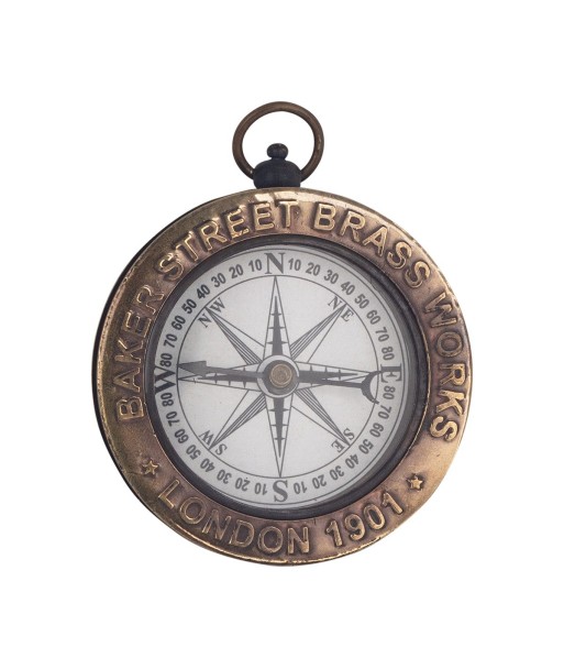 Brujula Nautica Dorada World Map 1,5 cm x 8,5 cm x 7 cm Brujula Nautica Dorada World Map 1,5 cm x 8,5 cm x 7 cm