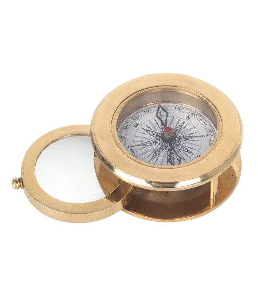 Brujula con lupa náutica para exploradores y aventureros Brujula con lupa náutica para exploradores y aventureros