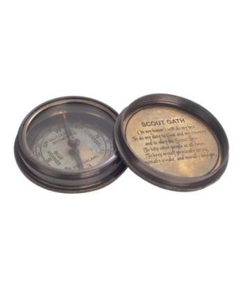 Brujula Náutica Vintage de Colección con Estuche - Accesorio Decorativo para el Hogar y la Oficina